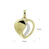 Sense Jewelry | Hanger Hart Zirkonia | Nu te koop bij 14Karaats.nl | 10001091-Pendants