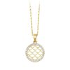 Star juwelier | Gouden Ketting Rond Fantasie Hanger 14 karaats 42 cm | Nu te koop bij 14Karaats.nl | 10001091-Pendants