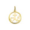 Its-Beautiful | Trendjuwelier huiscollectie 4005596 Gouden bedel Hoop geloof en liefde | Nu te koop bij 14Karaats.nl | 10001091-Pendants