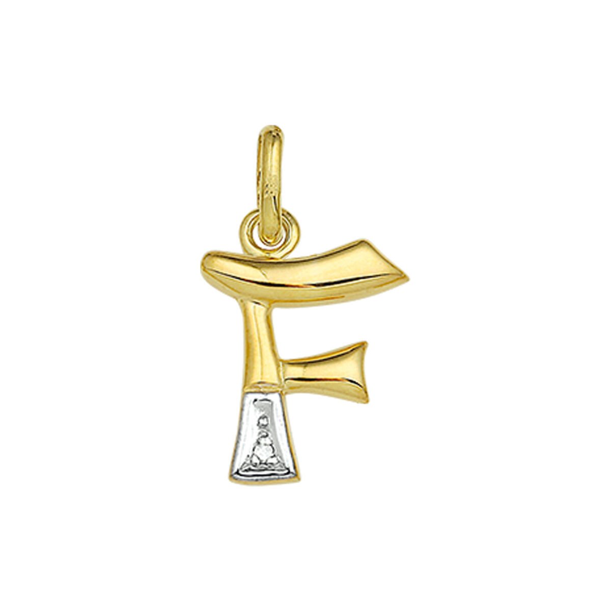 Star juwelier | Goud Hanger Letter F Diamant 14 karaats | Koop bij 14Karaats.nl Star juwelier | Goud Hanger Letter F Diamant 14 karaats | Nu te koop bij 14Karaats.nl | 10001091-Pendants