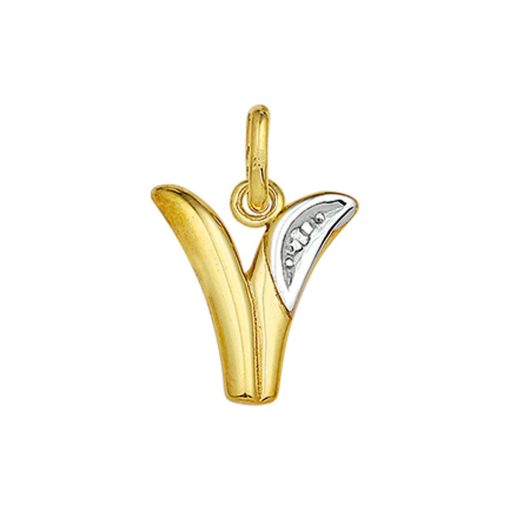 Its-Beautiful | Hanger Letter Diamant 0.005Ct H Si 14K Geelgoud | Nu te koop bij 14Karaats.nl | 10001091-Pendants