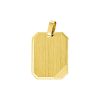 Sense Jewelry | Graveerhanger Mat Gediamanteerd | Nu te koop bij 14Karaats.nl | 10001091-Pendants