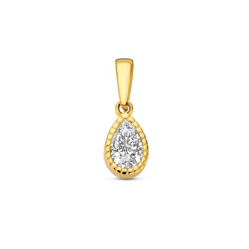 Its-Beautiful | hanger zirkonia 14 mm | Nu te koop bij 14Karaats.nl | 10001091-Pendants