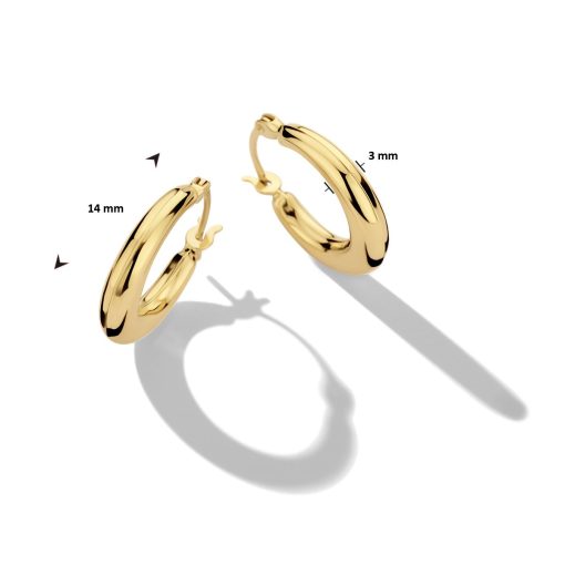 Sense Jewelry | Oorringen 14 Mm | Nu te koop bij 14Karaats.nl | 10001087-Earrings/Body-piercing Jewellery