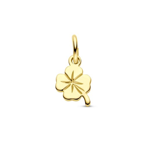 Marie-Celeste | Marie Celeste hanger klavertje - Goud | Nu te koop bij 14Karaats.nl | 10001091-Pendants