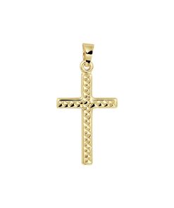 Marie-Celeste | Marie Celeste hanger kruis gediamanteerd - Goud | Nu te koop bij 14Karaats.nl | 10001091-Pendants