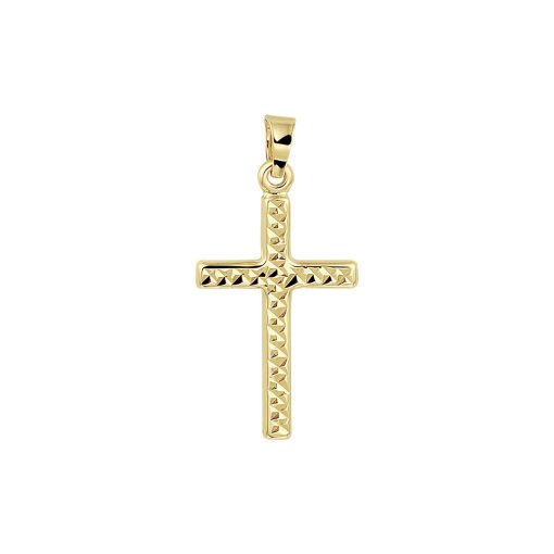 Marie-Celeste | Marie Celeste hanger kruis gediamanteerd - Goud | Nu te koop bij 14Karaats.nl | 10001091-Pendants