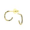 JYC | Joy|S - Zilveren oorringen stud - 10 mm - diamond cut t41 - gold plated | Nu te koop bij 14Karaats.nl | 10001087-Earrings/Body-piercing Jewellery