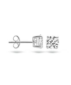 Blush | Blush Oorbellen 7014WZI -  Wit Goud (14Krt.) met Zirconia | Nu te koop bij 14Karaats.nl | 10001087-Earrings/Body-piercing Jewellery