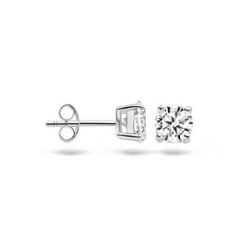 Blush | Blush Oorbellen 7014WZI -  Wit Goud (14Krt.) met Zirconia | Nu te koop bij 14Karaats.nl | 10001087-Earrings/Body-piercing Jewellery