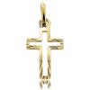 Zwartevalk | Juwelier Zwartevalk 14 karaat gouden kruis hanger - 14.101.026 | Nu te koop bij 14Karaats.nl | 10001091-Pendants