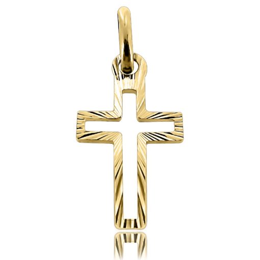 Zwartevalk | Juwelier Zwartevalk 14 karaat gouden kruis hanger - 14.101.026 | Nu te koop bij 14Karaats.nl | 10001091-Pendants