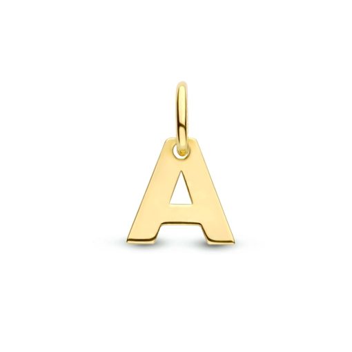 Marie-Celeste | Marie Celeste hanger letter - Goud | Nu te koop bij 14Karaats.nl | 10001091-Pendants