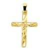 Zwartevalk | Juwelier Zwartevalk 14 karaat gouden kruis hanger - 14.801.128 | Nu te koop bij 14Karaats.nl | 10001091-Pendants