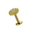 Piercings works | 18 Karaat Goud Tragus Piercing - Premium Zirkonia | Nu te koop bij 14Karaats.nl | 10001087-Earrings/Body-piercing Jewellery