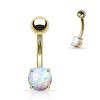 LMPiercings NL | Piercing opal gold plated - LMPiercings | Nu te koop bij 14Karaats.nl | 10001087-Earrings/Body-piercing Jewellery