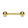 Piercings works | 14 Karaat Massief Gouden Barbell - Basic - 14mm | Nu te koop bij 14Karaats.nl | 10001087-Earrings/Body-piercing Jewellery