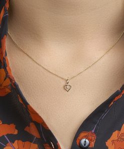 Sense Jewelry | Hanger Hart Zirkonia | Nu te koop bij 14Karaats.nl | 10001091-Pendants