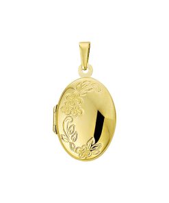 Kasius | Trendjuwelier huiscollectie 4005828 Gouden medaillon | Nu te koop bij 14Karaats.nl | 10001091-Pendants