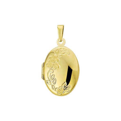 Kasius | Trendjuwelier huiscollectie 4005828 Gouden medaillon | Nu te koop bij 14Karaats.nl | 10001091-Pendants