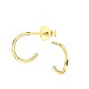 JYC | Joy|S - Zilveren oorringen stud - 10 mm - diamond cut t83 - gold plated | Nu te koop bij 14Karaats.nl | 10001087-Earrings/Body-piercing Jewellery