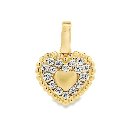 Zwartevalk | Juwelier Zwartevalk 14 karaat gouden hart hanger - 14.305 | Nu te koop bij 14Karaats.nl | 10001091-Pendants