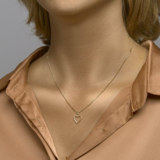 Sense Jewelry | Hanger Hart Zirkonia | Nu te koop bij 14Karaats.nl | 10001091-Pendants