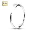 LMPiercings NL | 14K Wit Goud Neusring - 8 mm - LMPiercings | Nu te koop bij 14Karaats.nl | 10001087-Earrings/Body-piercing Jewellery