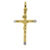 Zwartevalk | Juwelier Zwartevalk 14 karaat gouden Jezus kruis hanger - 14.102.012 | Nu te koop bij 14Karaats.nl | 10001091-Pendants