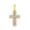 Zwartevalk | Juwelier Zwartevalk 14 karaat gouden kruis met zirkonia - 14.309 | Nu te koop bij 14Karaats.nl | 10001091-Pendants
