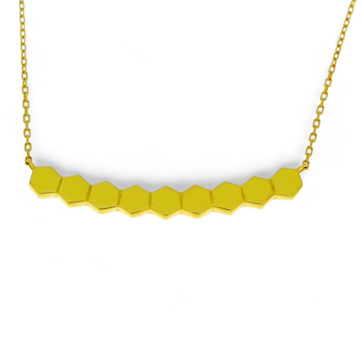 Star juwelier | Gouden Collier Fantasie Blokjes 18 karaats | Koop bij 14Karaats.nl Star juwelier | Gouden Collier Fantasie Blokjes 18 karaats | Nu te koop bij 14Karaats.nl | 10001091-Pendants