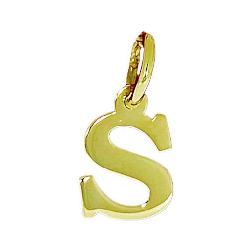 Star juwelier | Goud Hanger Letter S 14 karaats | Nu te koop bij 14Karaats.nl | 10001091-Pendants