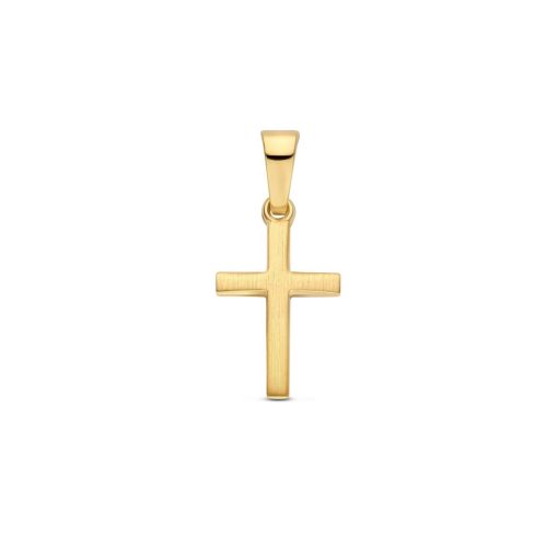 Its-Beautiful | 14K geelgoud hanger kruis 13 mm 4033126 | Nu te koop bij 14Karaats.nl | 10001091-Pendants