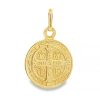 Zwartevalk | Juwelier Zwartevalk 14 karaat gouden Sint Benedictus hanger - 14.315 | Nu te koop bij 14Karaats.nl | 10001091-Pendants