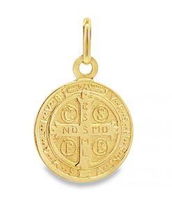 Zwartevalk | Juwelier Zwartevalk 14 karaat gouden Sint Benedictus hanger - 14.315 | Nu te koop bij 14Karaats.nl | 10001091-Pendants