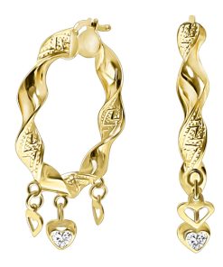 Zwartevalk | Juwelier Zwartevalk - 14 KARAAT GOUDEN BEDEL OORBELLEN 12.226-A/35mm-- | Nu te koop bij 14Karaats.nl | 10001087-Earrings/Body-piercing Jewellery