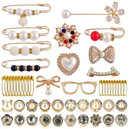 Merkloos / Sans marque | DIY Bedels voor Sokken - Gouden Charms - 52 stuks - Bling Accessoires | Nu te koop bij 14Karaats.nl | 10001085-Brooches