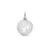 Its-Beautiful | Hanger Hartje Engel Poli/Mat Gediamanteerd 18 Mm Zilver Gerhodineerd | Nu te koop bij 14Karaats.nl | 10001091-Pendants