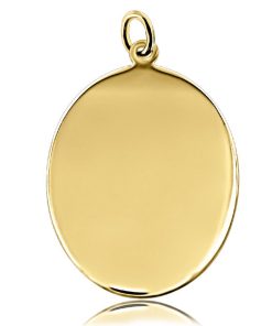 Zwartevalk | Juwelier Zwartevalk 14 karaat gouden plaat hanger - 14.101.169 | Nu te koop bij 14Karaats.nl | 10001091-Pendants