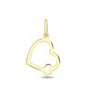 Zwartevalk | Juwelier Zwartevalk 14 karaat gouden hart hanger - 14.279 | Nu te koop bij 14Karaats.nl | 10001091-Pendants