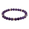 Petit collection | Armband natuursteen: Amethyst 14kt gouden beads | Nu te koop bij 14Karaats.nl | Armbanden