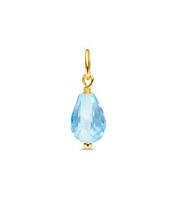 Its-Beautiful | hanger blauw topaas | Nu te koop bij 14Karaats.nl | 10001091-Pendants
