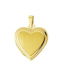 Sense Jewelry | Medaillon Hart Poli/mat | Nu te koop bij 14Karaats.nl | 10001091-Pendants