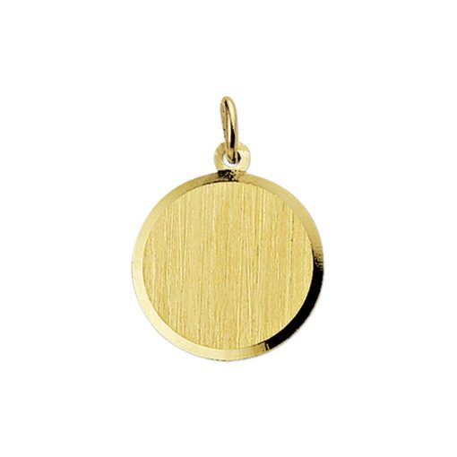 Sense Jewelry | Graveerhanger Mat Gediamanteerd | Nu te koop bij 14Karaats.nl | 10001091-Pendants