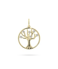 GISSER | Gisser Jewels - Hanger VGP030 - 14k geelgoud - Tree of Life - | Nu te koop bij 14Karaats.nl | 10001091-Pendants