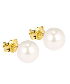 Di Lusso | Di Lusso - Oorstekers Pescara - 14 Karaat Goud - Zoetwaterparels - Dames | Nu te koop bij 14Karaats.nl | 10001087-Earrings/Body-piercing Jewellery