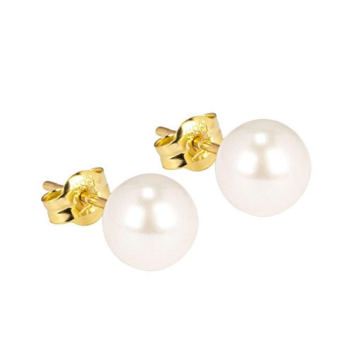 Di Lusso | Di Lusso - Oorstekers Pescara - 14 Karaat Goud - Zoetwaterparels - Dames | Nu te koop bij 14Karaats.nl | 10001087-Earrings/Body-piercing Jewellery