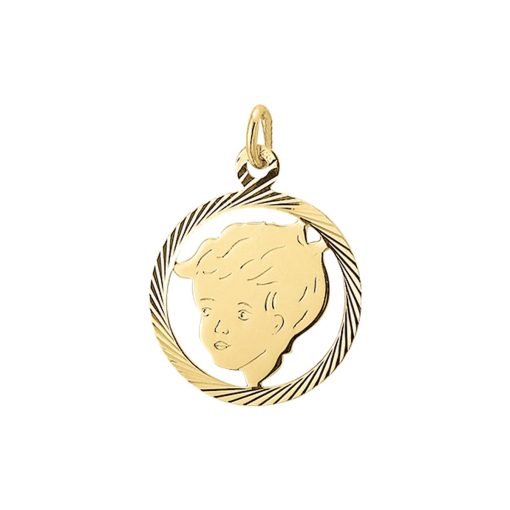 Sense Jewelry | Hanger Jongen Gediamanteerd 19 Mm | Nu te koop bij 14Karaats.nl | 10001091-Pendants
