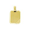 Sense Jewelry | Graveerhanger Mat Gediamanteerd | Nu te koop bij 14Karaats.nl | 10001091-Pendants