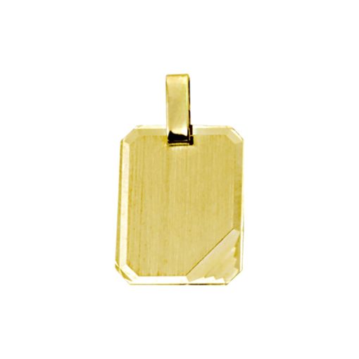 Sense Jewelry | Graveerhanger Mat Gediamanteerd | Nu te koop bij 14Karaats.nl | 10001091-Pendants